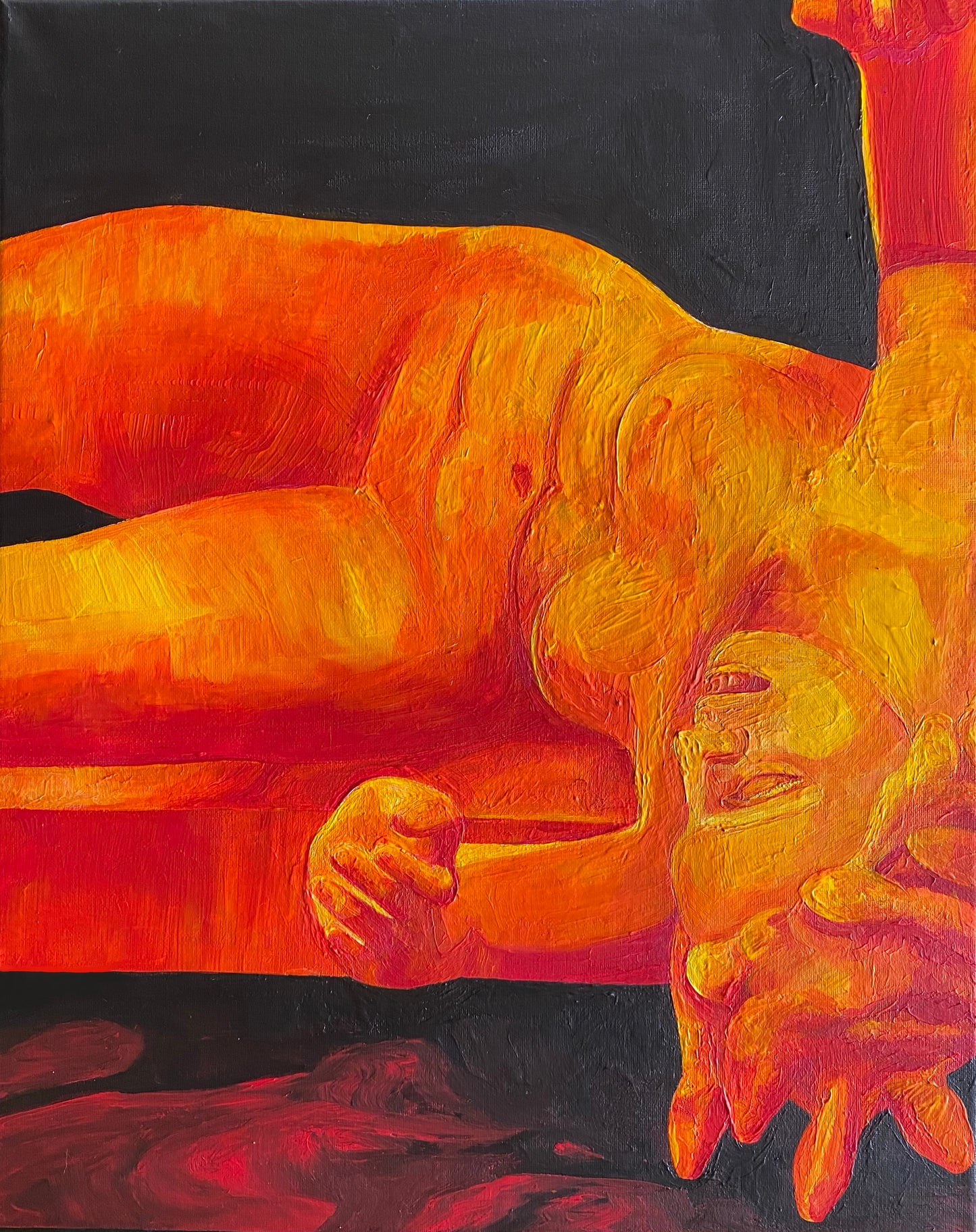 Hell or High Water - 16x20in Original Acrylic Painting